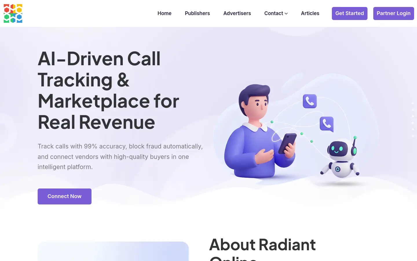 Oradiant website
