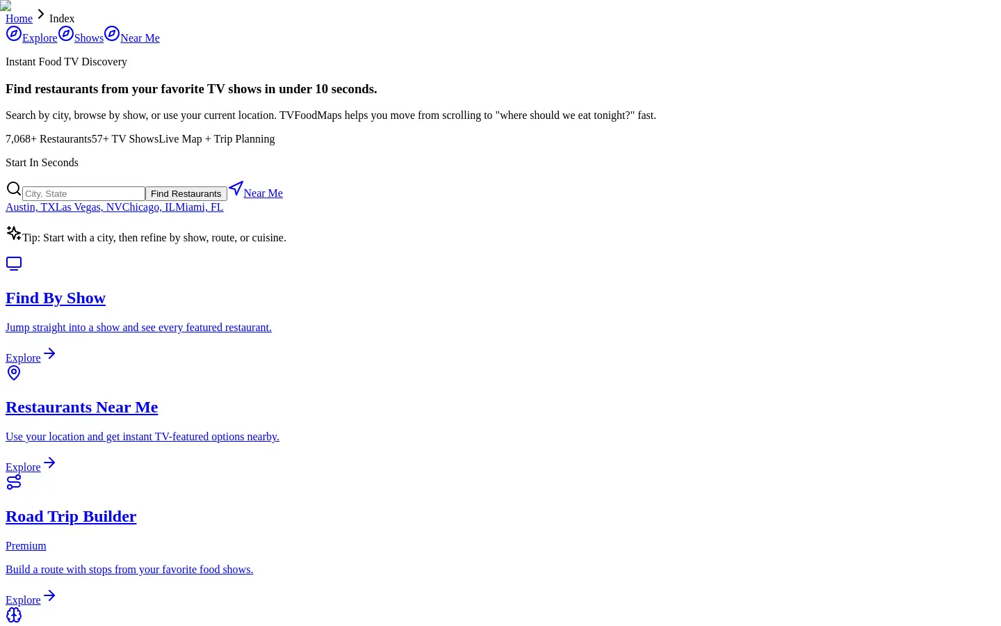 TVFoodMaps website