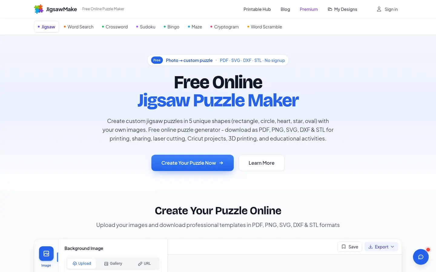 JigsawMake website