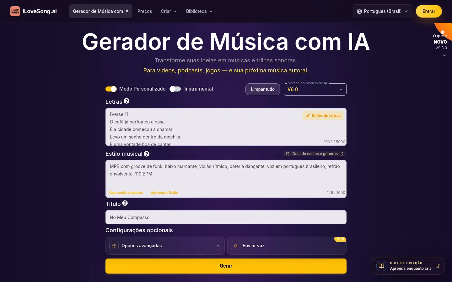 iLoveSong.ai website