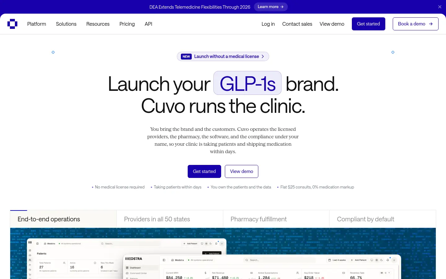 Cuvo Health website