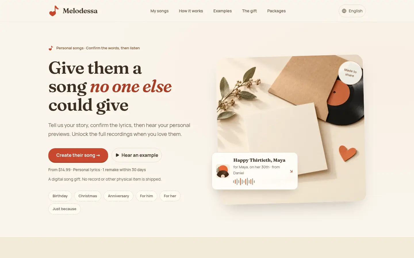 Melodessa website