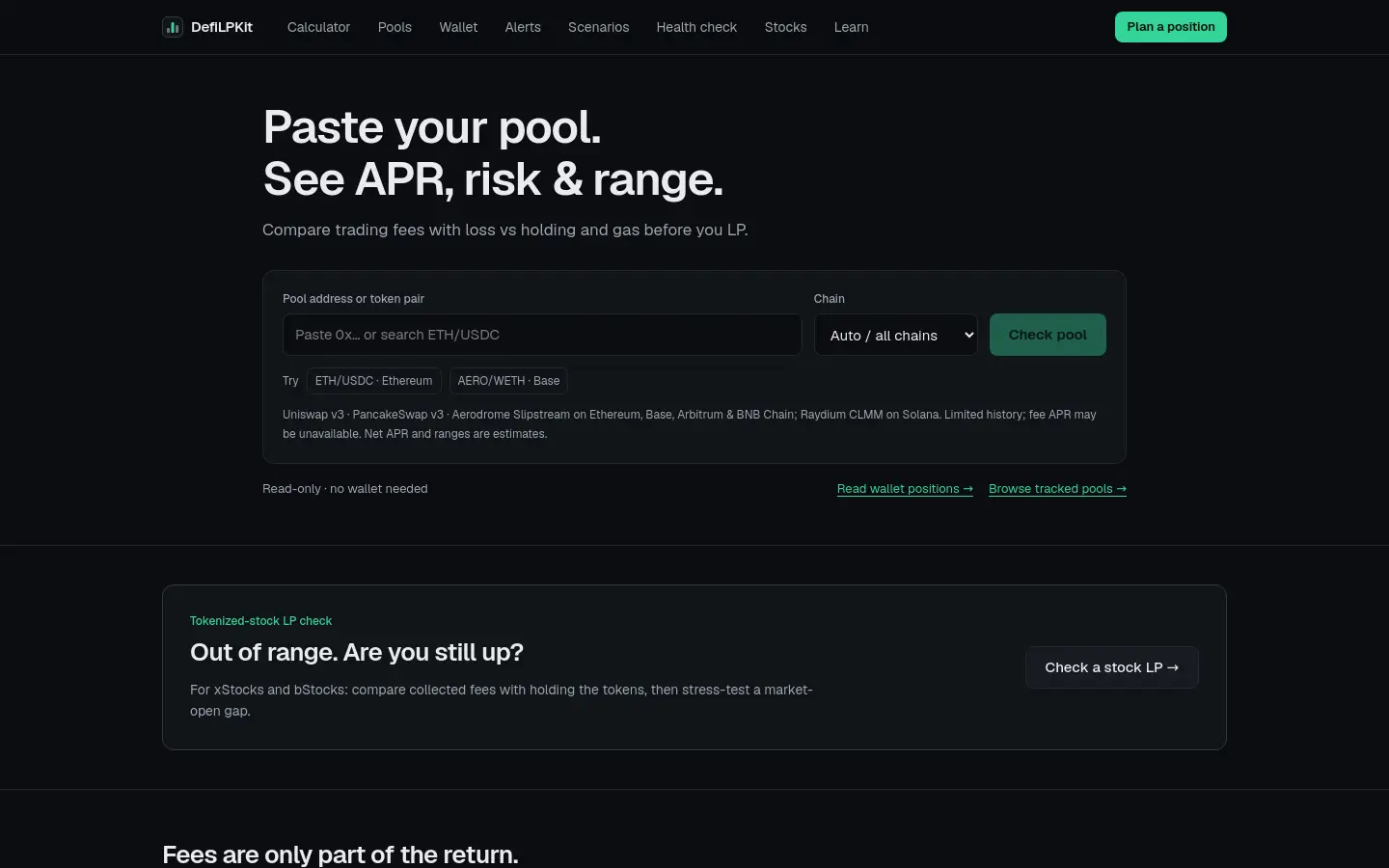 DefiLPKit website