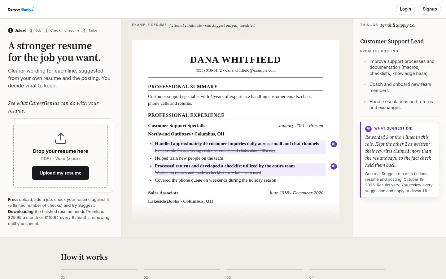 CareerGenius website