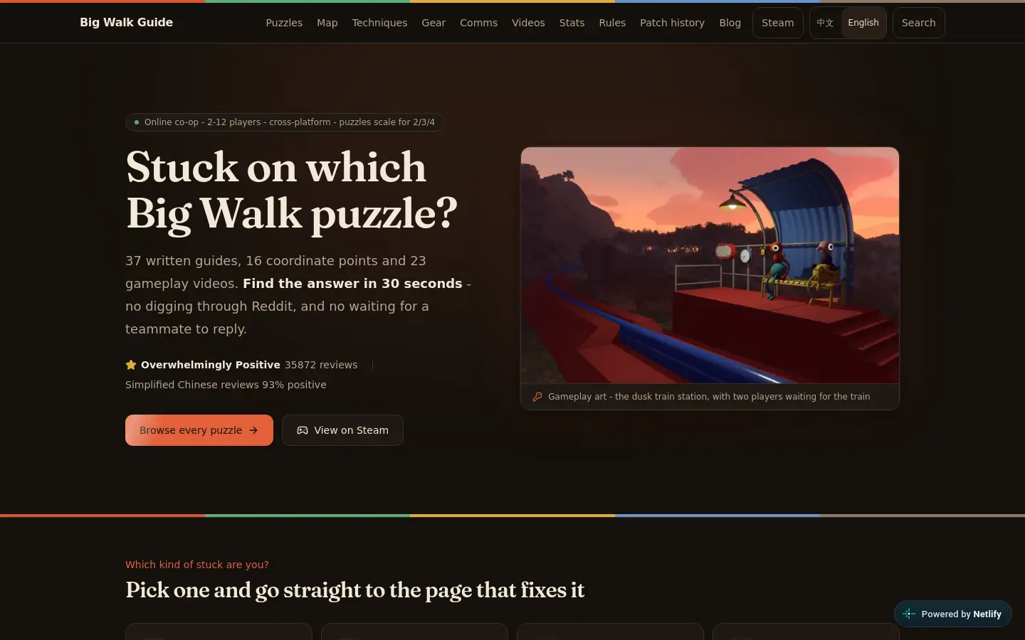 Big Walk Guide website