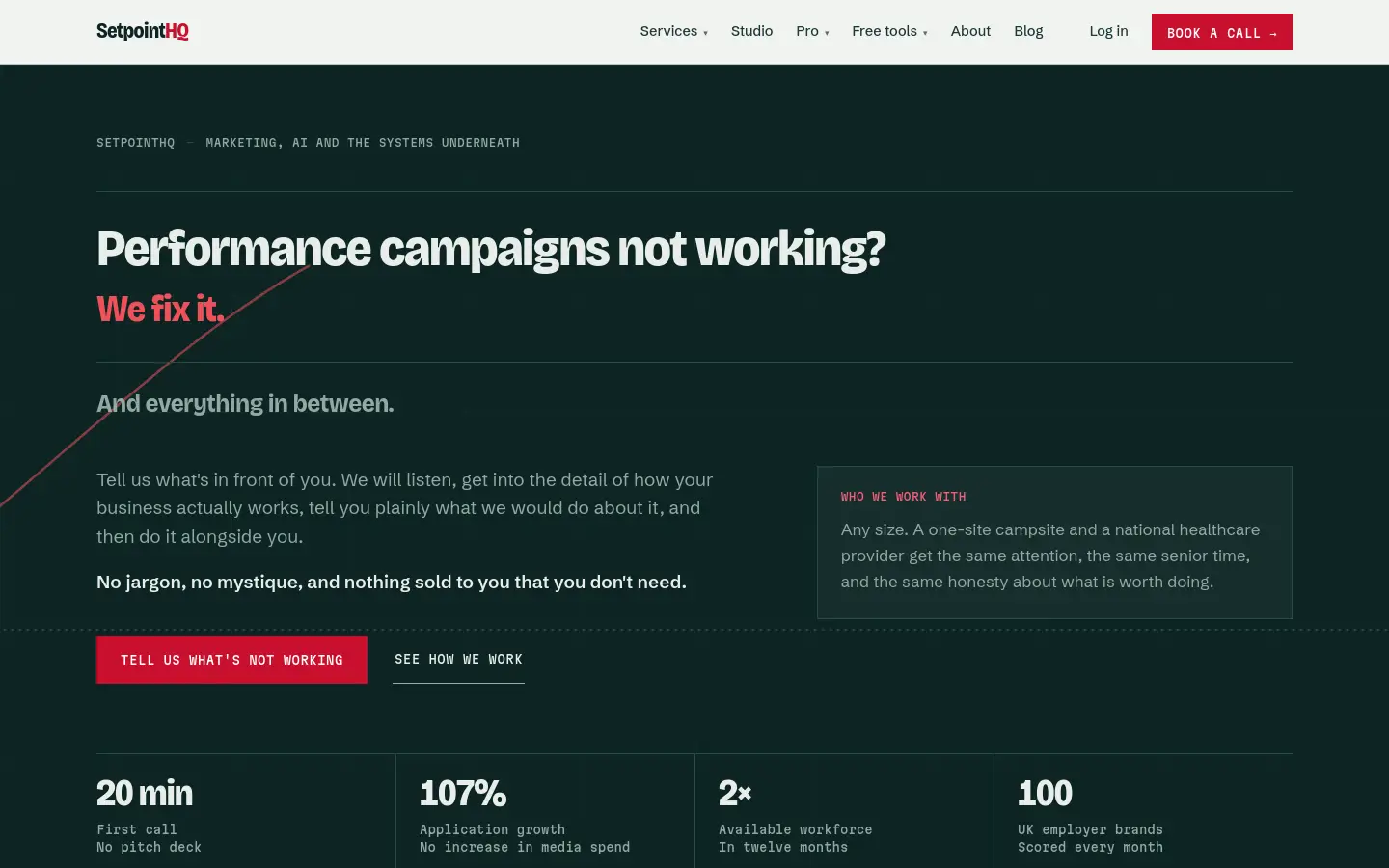 SetpointHQ website