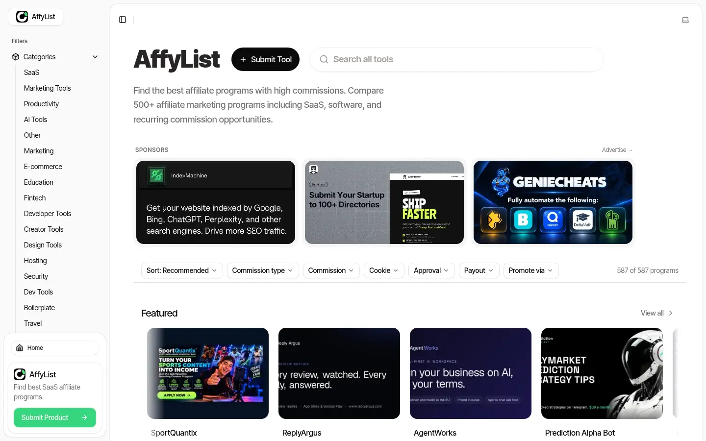AffyList website