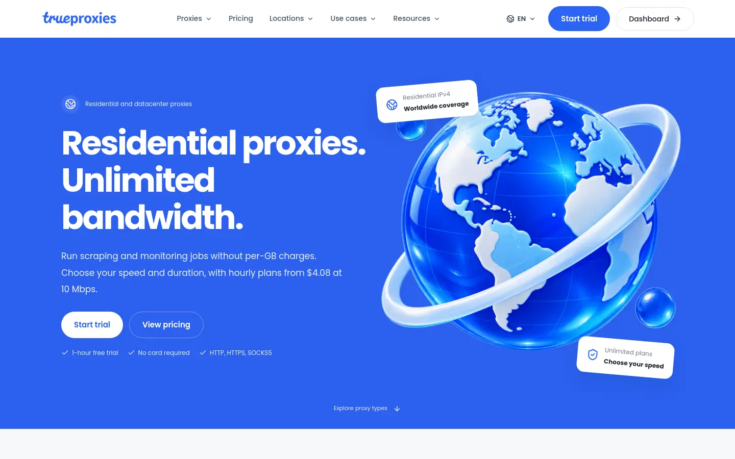 TrueProxies website