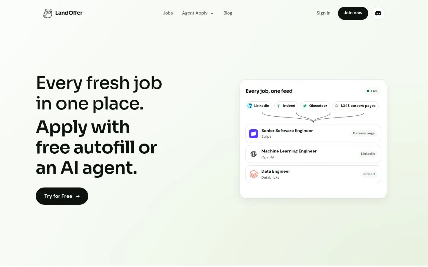 LandOffer website