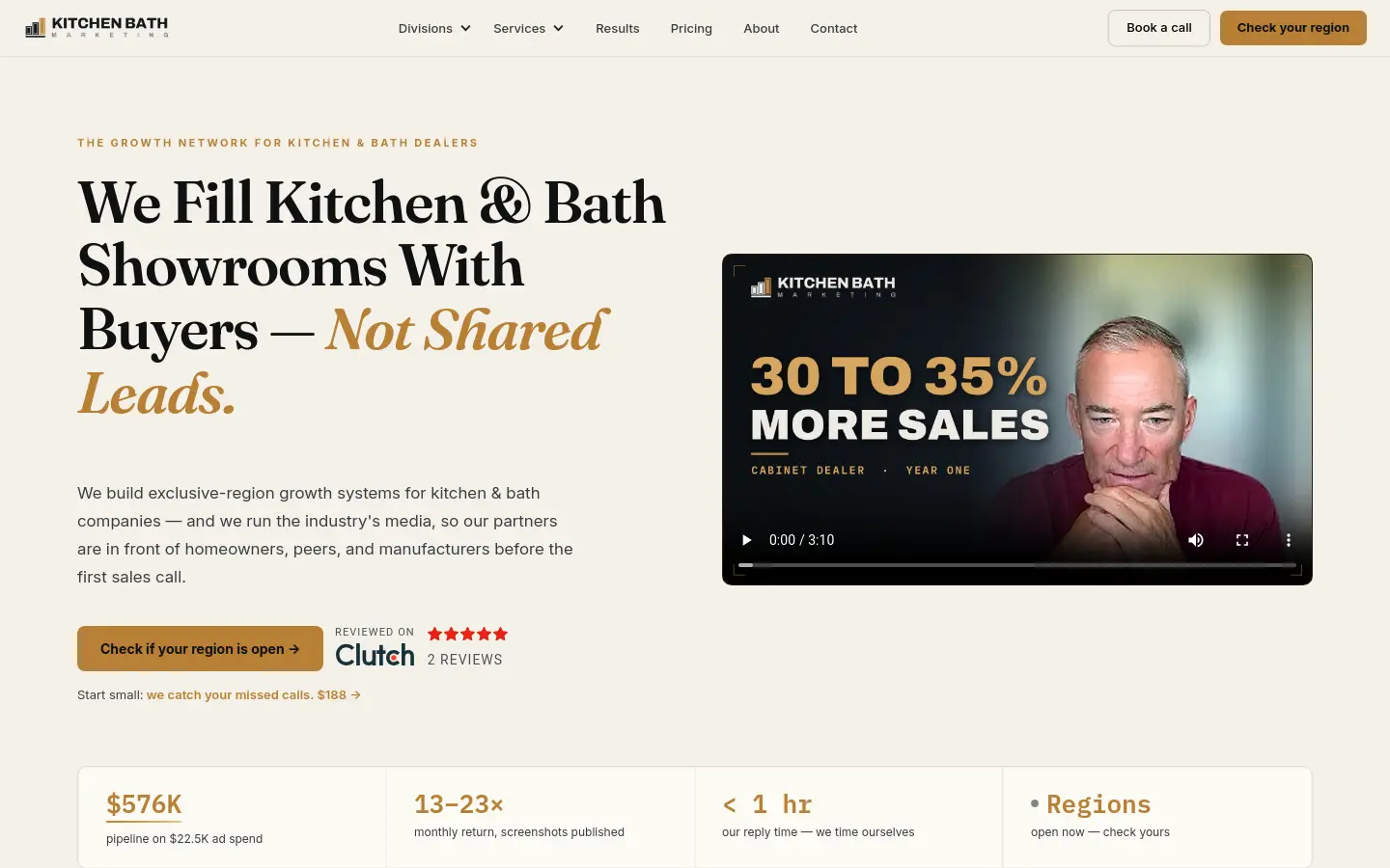 Kitchen Bath Marketing website