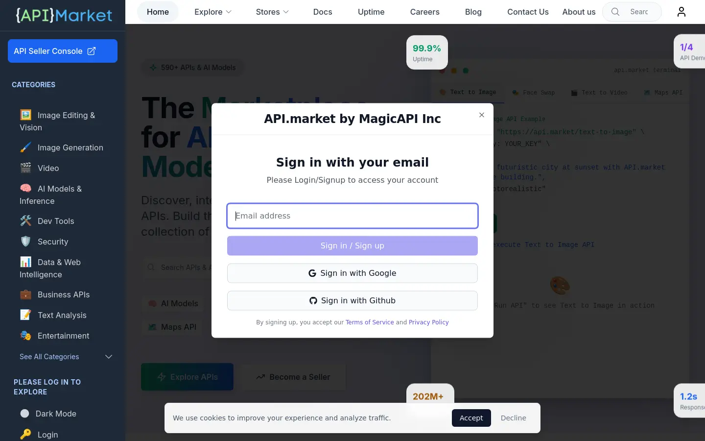 API.market website