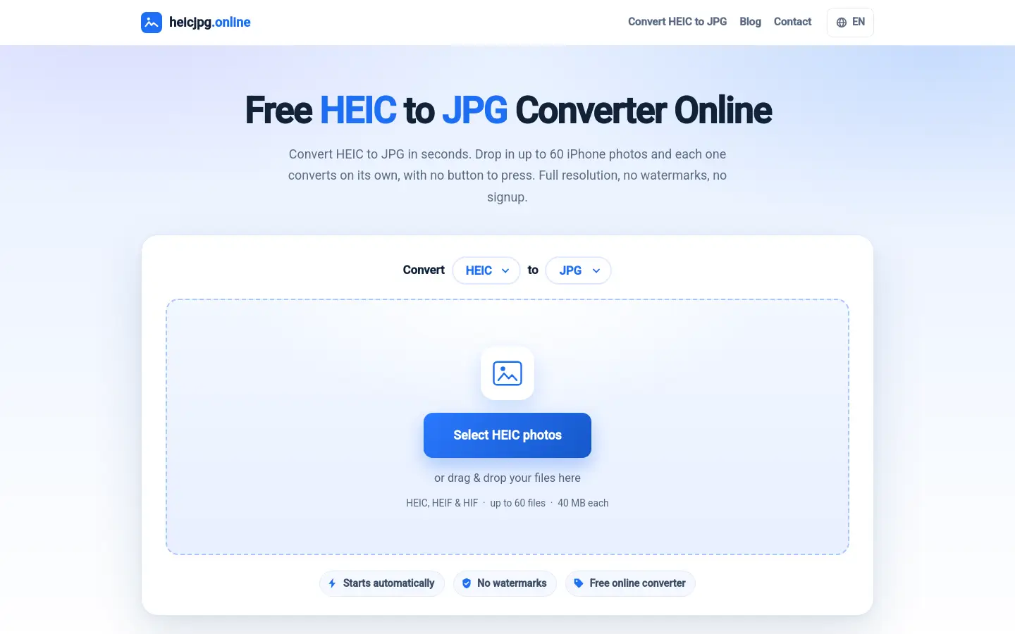 HEICJPG Online website