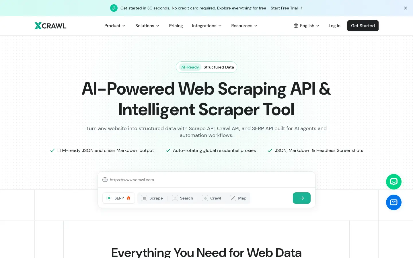 XCrawl website