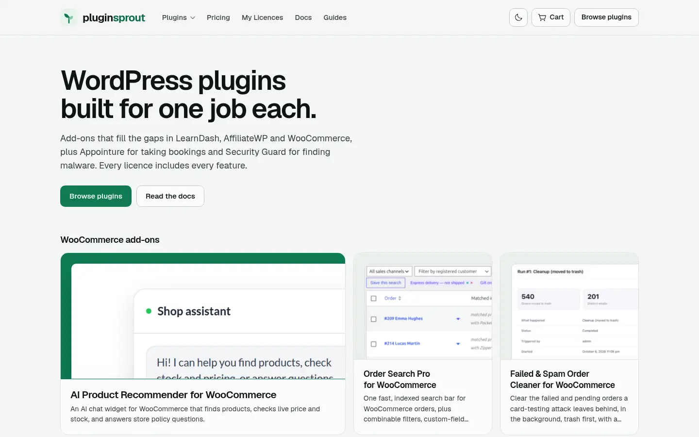PluginSprout website