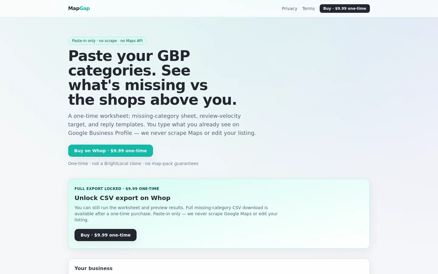 MapGap website