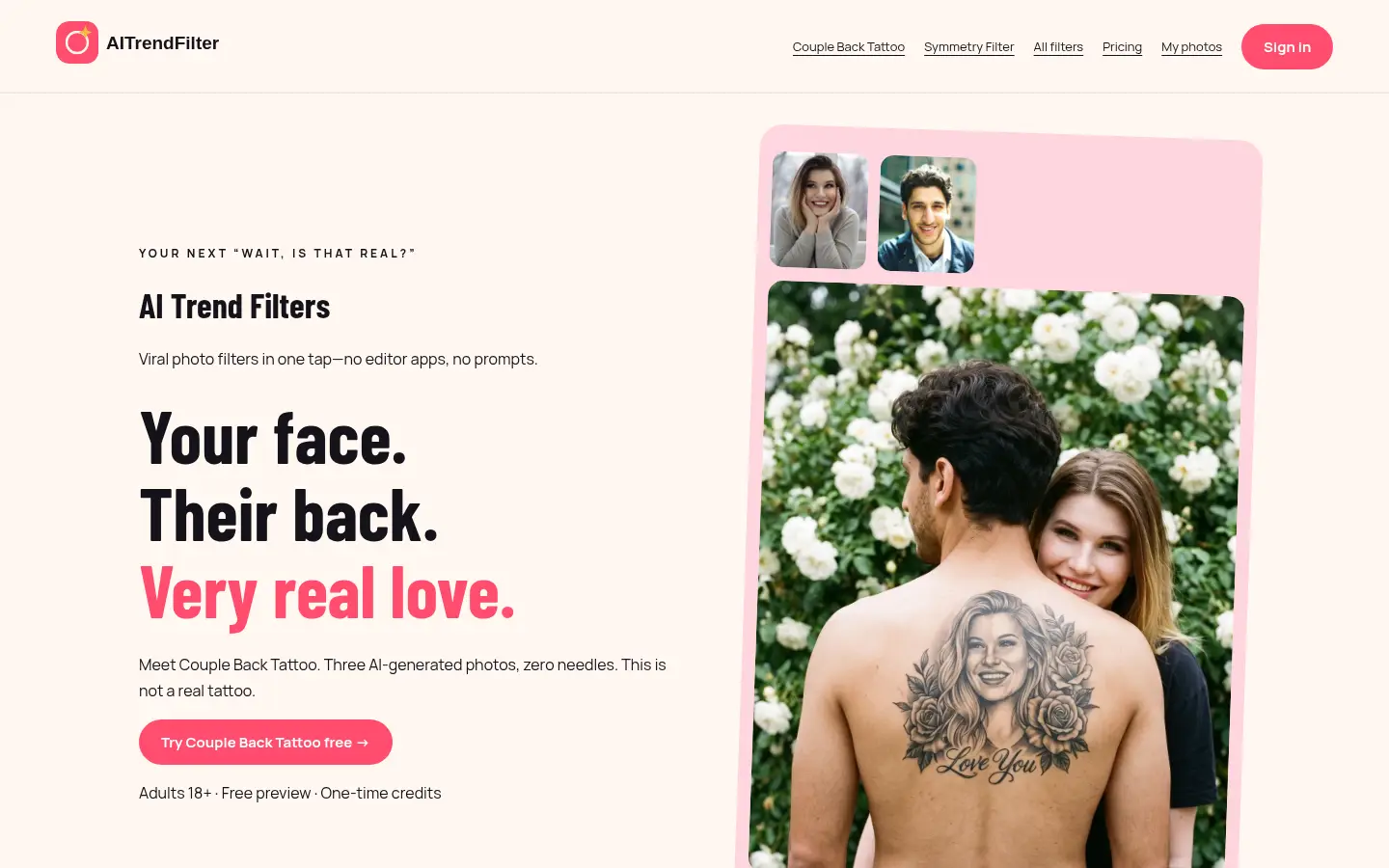 AITrendFilter website