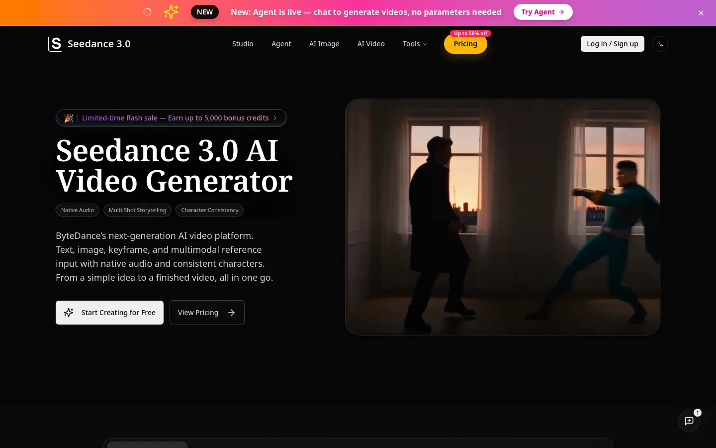 Seedance 3.0 website