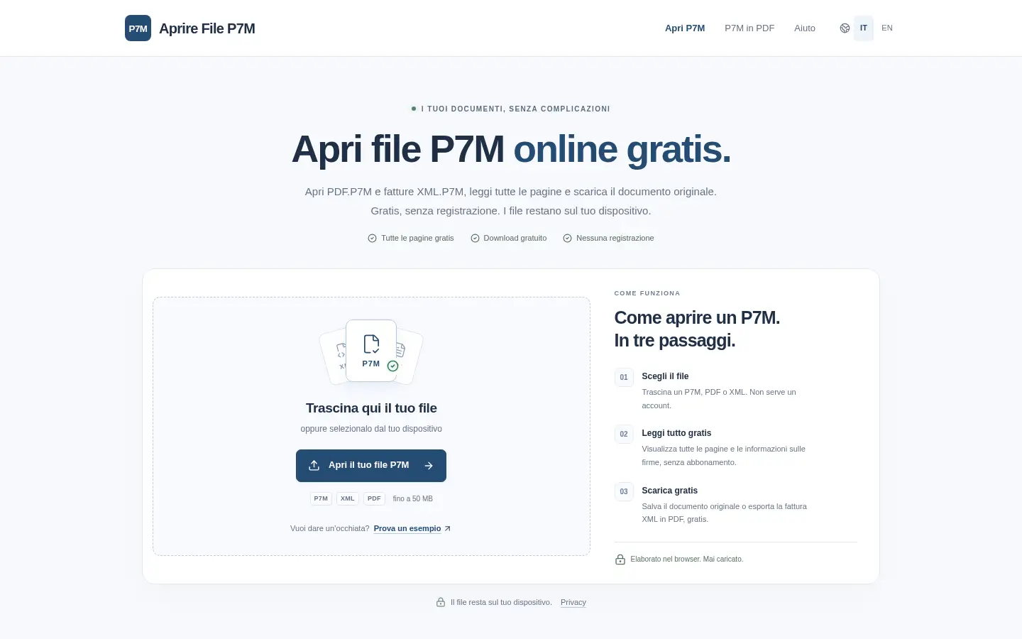 Apri File P7M website