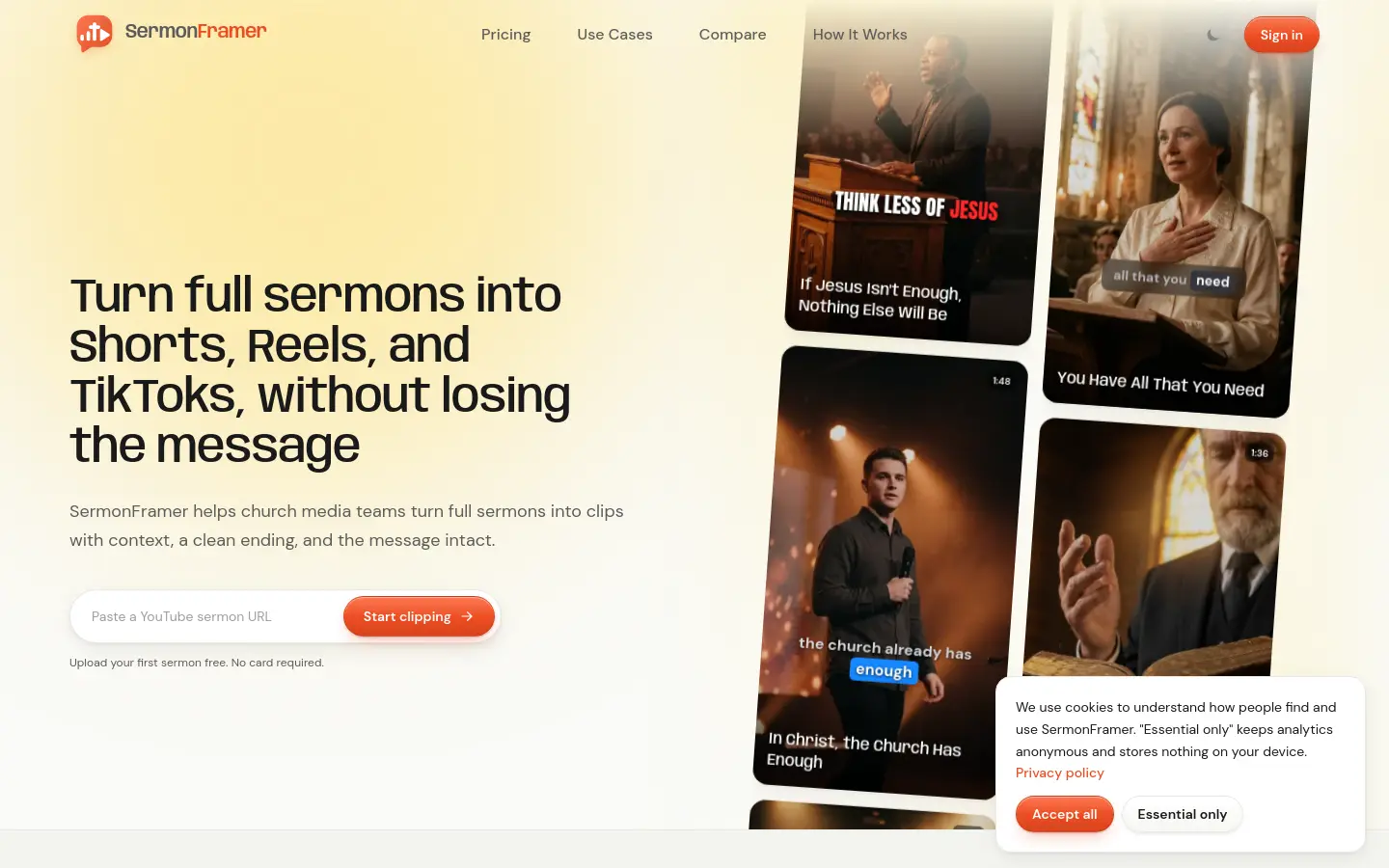 SermonFramer website
