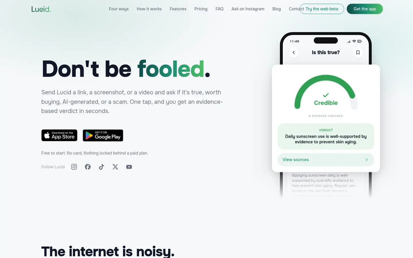 Lucid website
