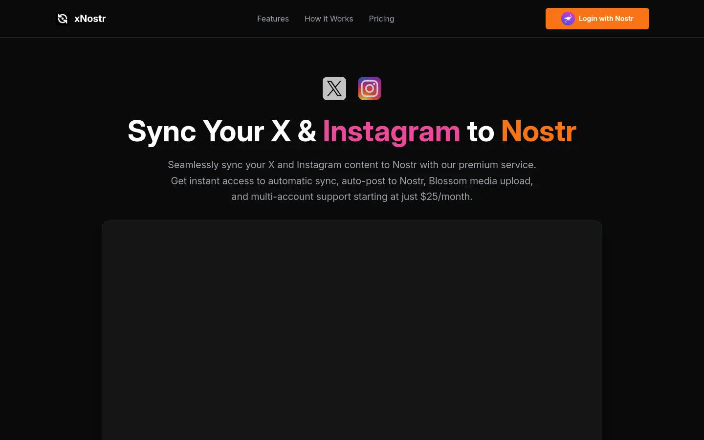 xNostr - Bridge Your Twitter to Nostr website