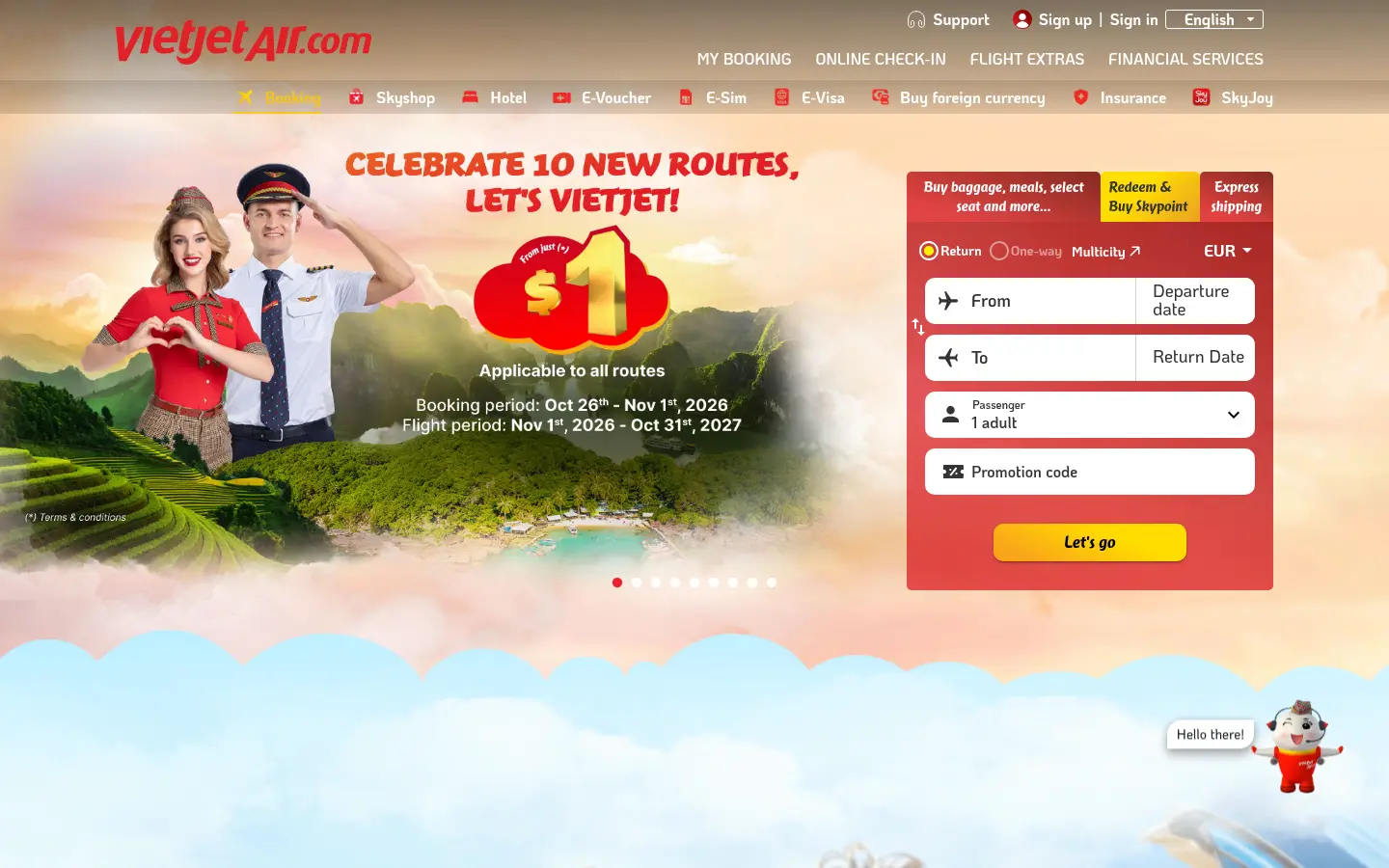 Vietjet Air website