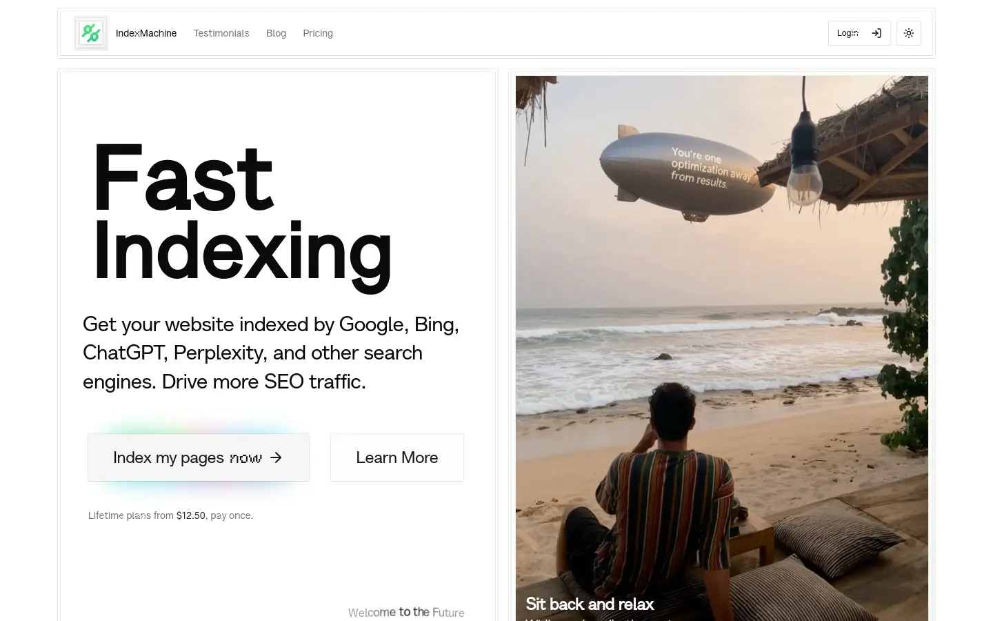 IndexMachine website