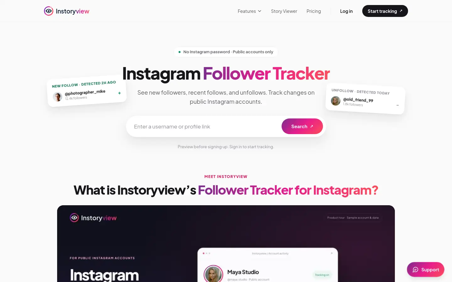 Instoryview website