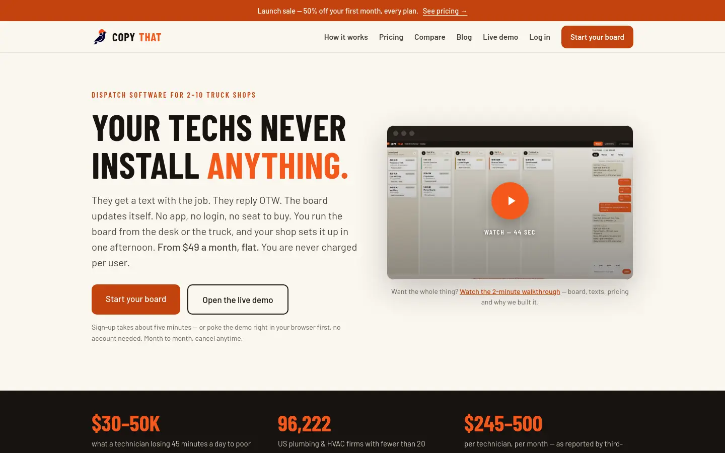 CopyThatHQ website
