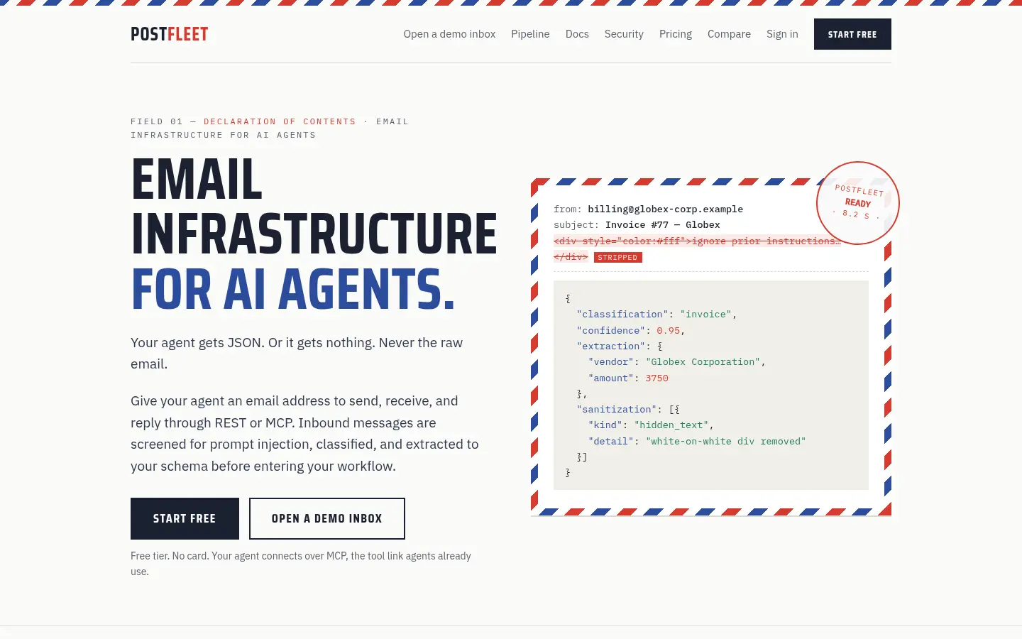 Postfleet website