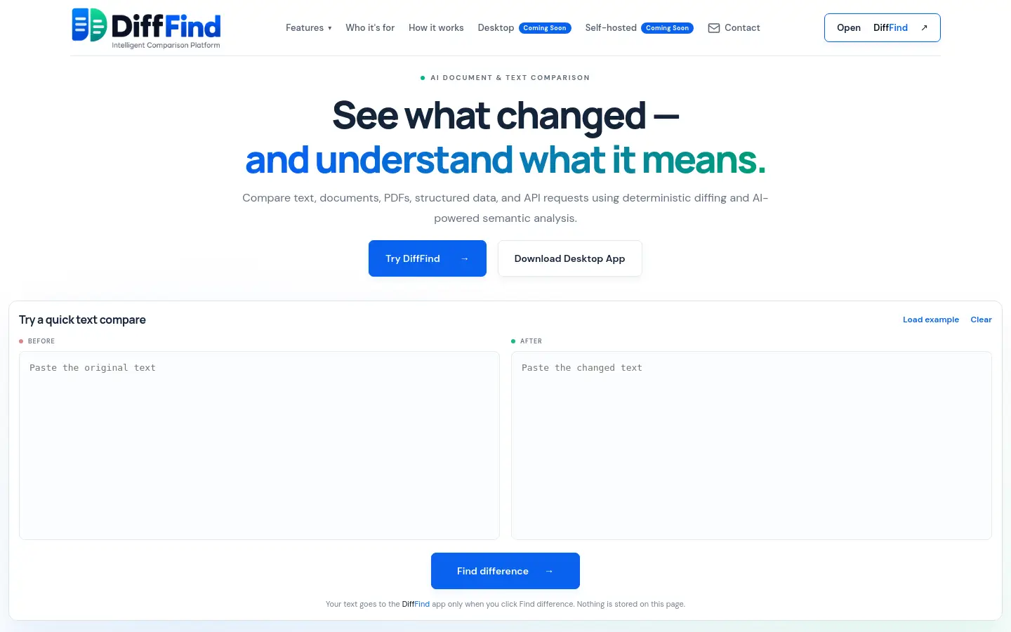 DiffFind website
