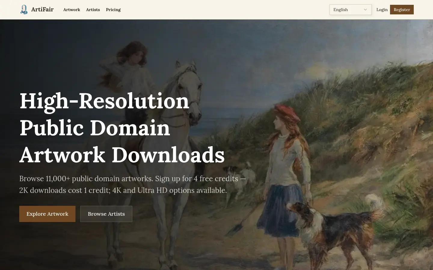ArtiFair website