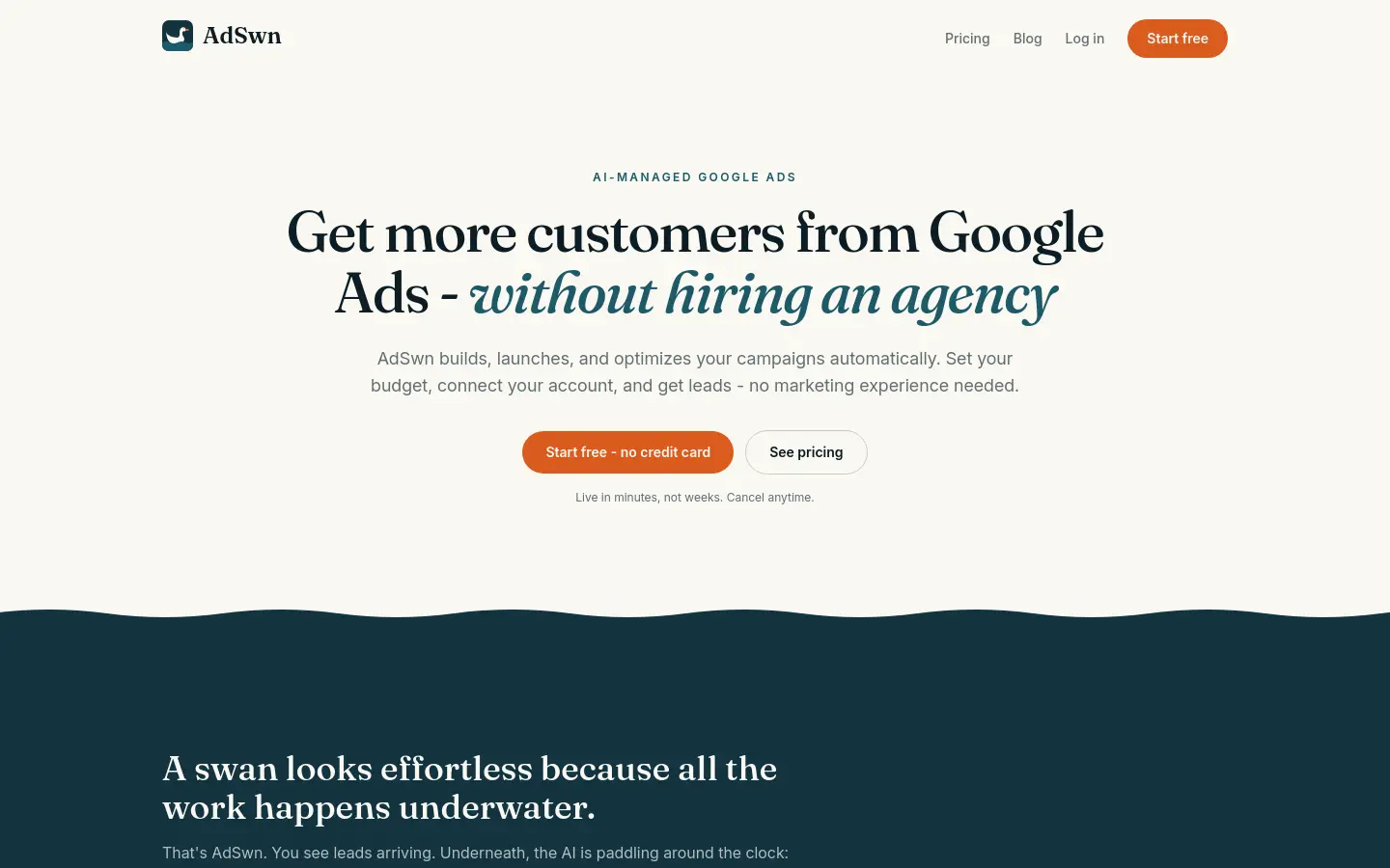 AdSwn website